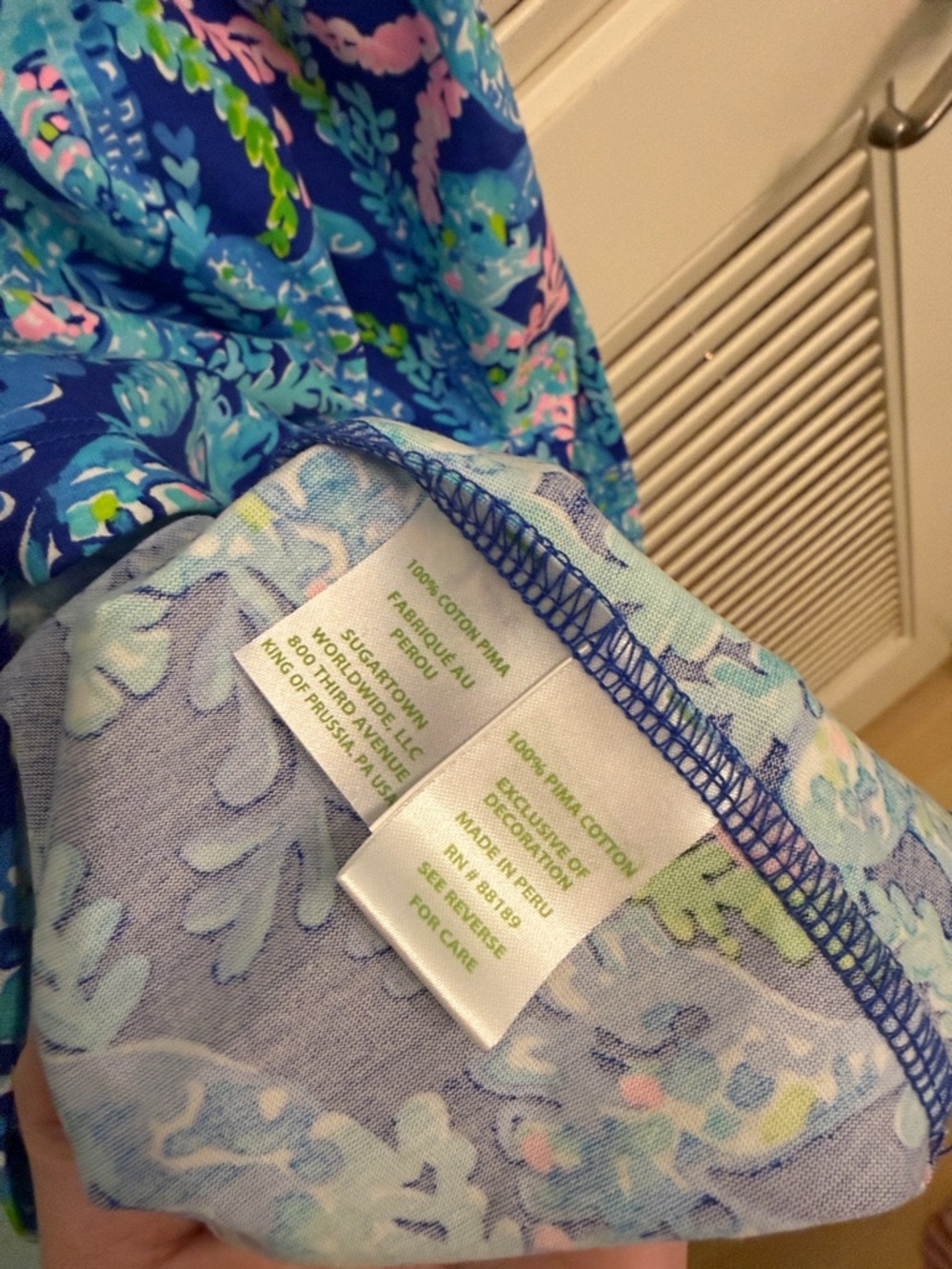 Lilly Pulitzer Margot Swing Dress Corsica Blue Turtle Villa Halter Tassels Small - Picture 6 of 7